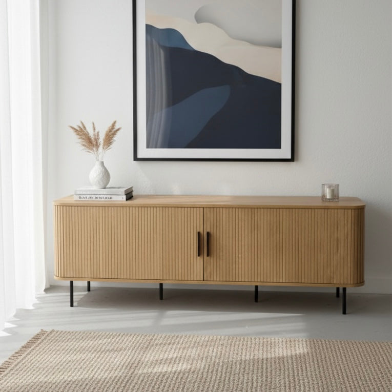 Florence 2 Door Entertainment Unit Oak