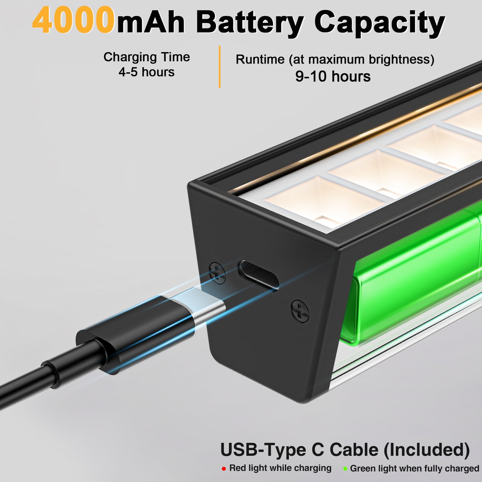 Picture Frame Light with Remote, Wireless 16 Inch Black Art Light, Battery Operated Picture Light with 3 CCT, Dimmable and Timer Wall Picture Lights for Painting, Wall, Gallery, Artwork, Frame