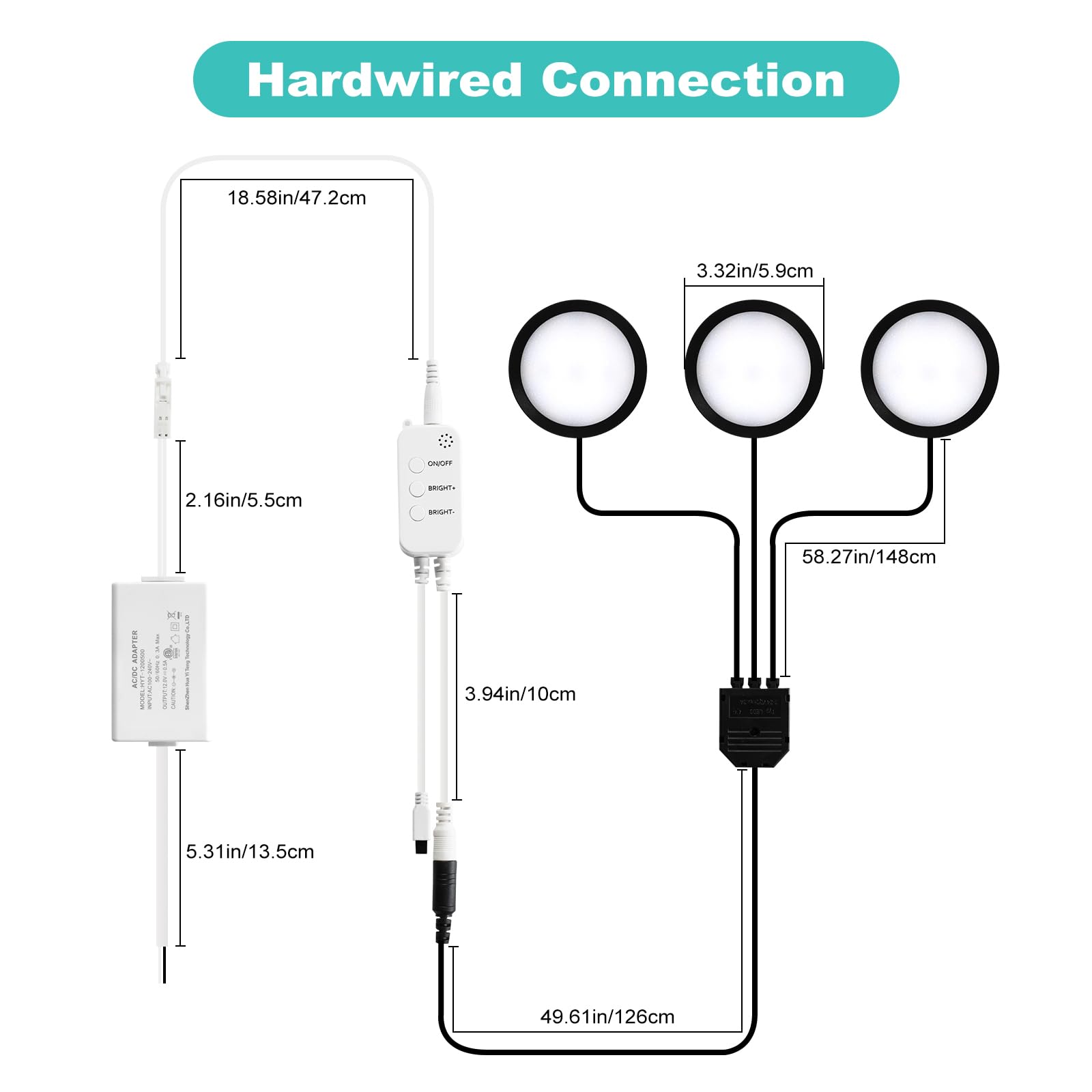 3 Pack Smart Under Cabinet Lights Hardwired,Dimmable LED Light for Kitchen Under Cabinet with Alexa Google Remote APP Control for Under Counter Lights for Cabinet Closets(Cold White)
