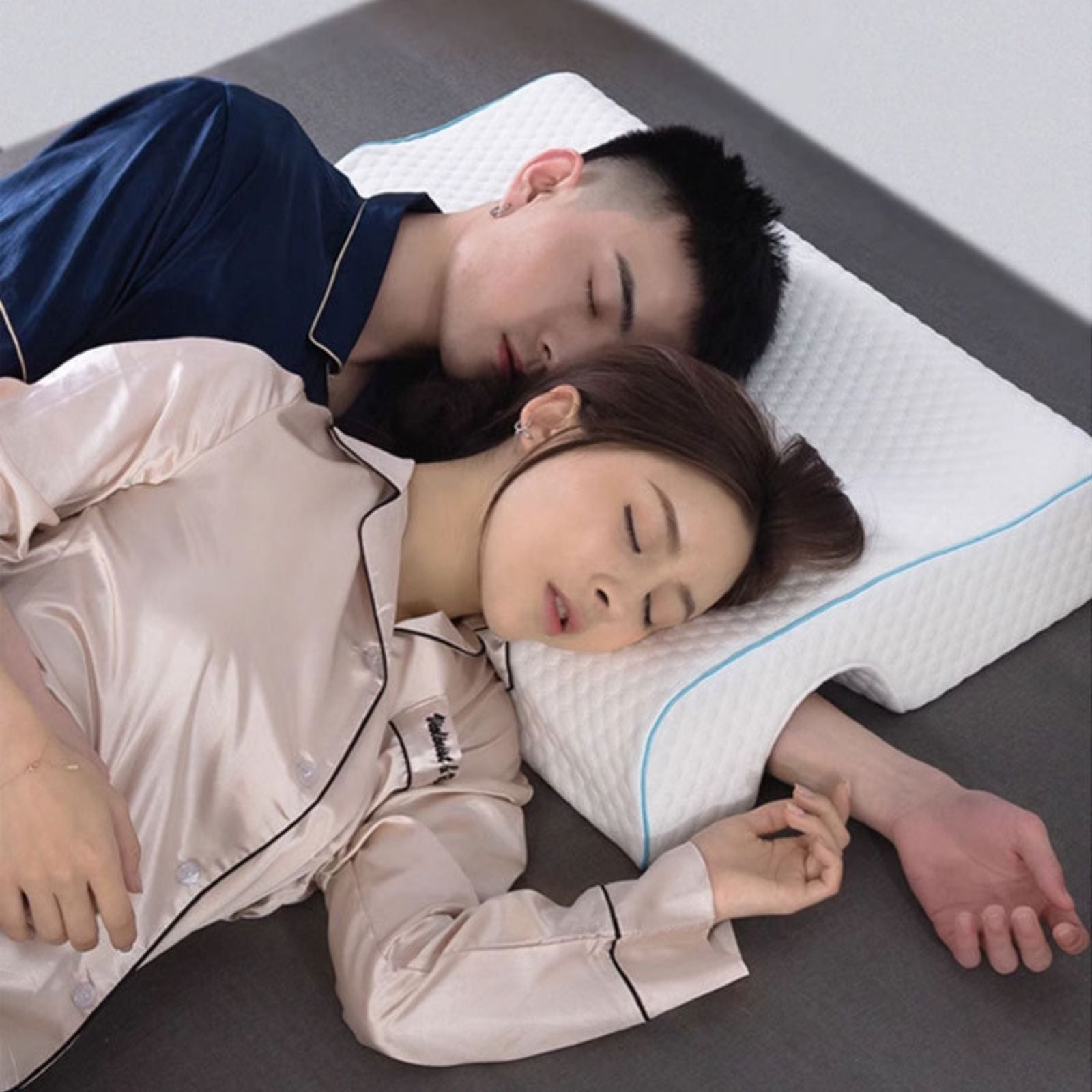 Couple Arch Pillow, Zero Pressure Pillow Slow Rebound No Pressure Hand, Pillow, Couple Sleep Double Memory Pillow-RIGHT Bedworld