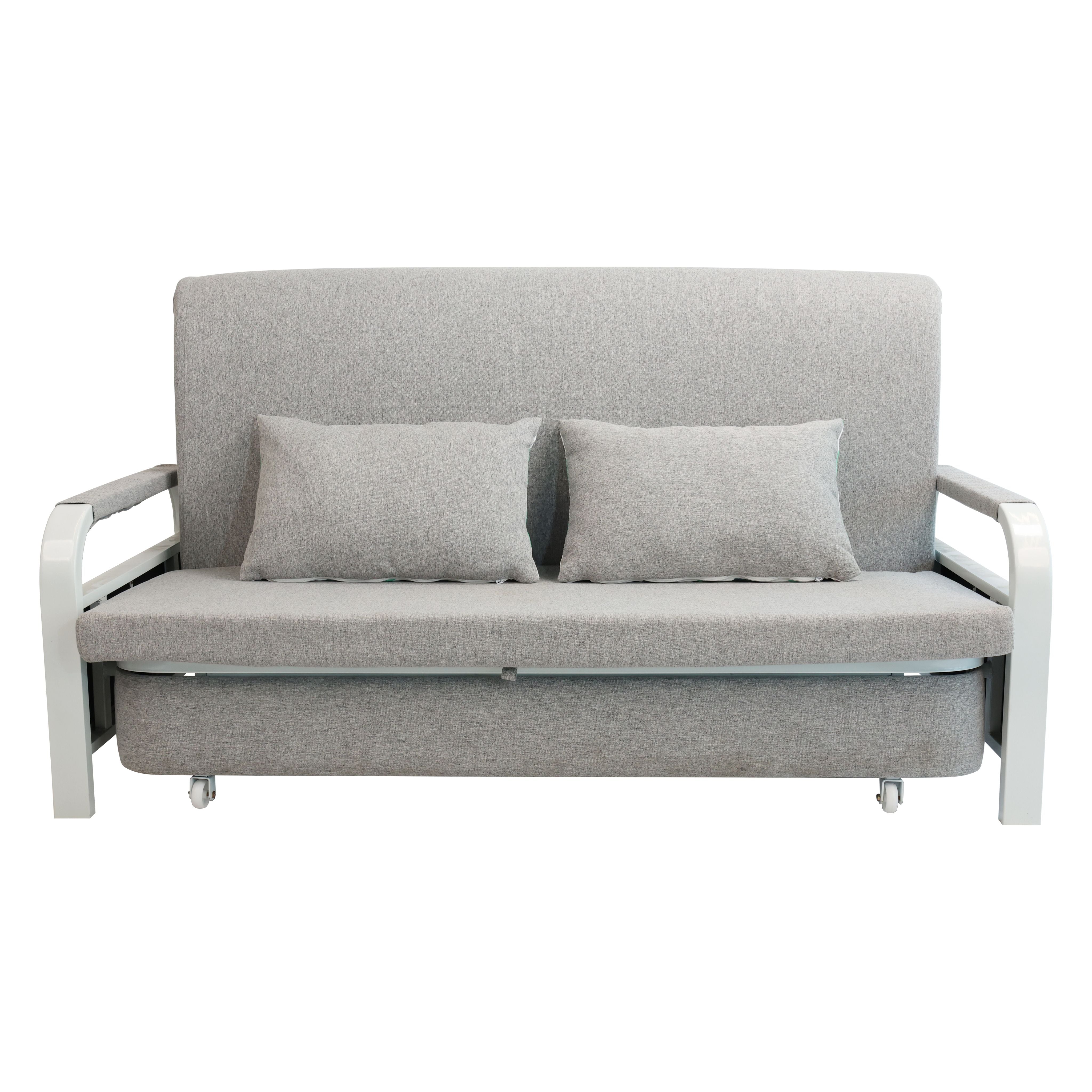 2 In 1 Sofa Bed Beneath Foldable Carbon Hidden Storage Sofa - 108cm