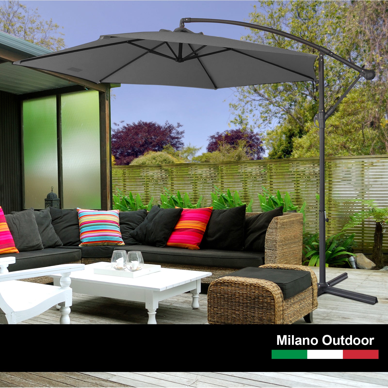 Protective Cover Patio Garden Shade - Charcoal