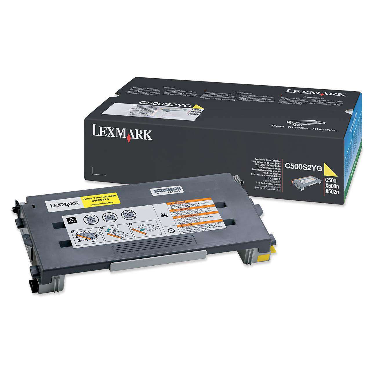 LEXMARK C500S2YG YELLOW TONER YIELD 1500 PAGES