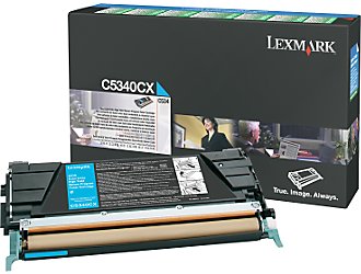 LEXMARK C5340CX CYAN RETURN PROGRAM TONER YIELD 7000 PAGES