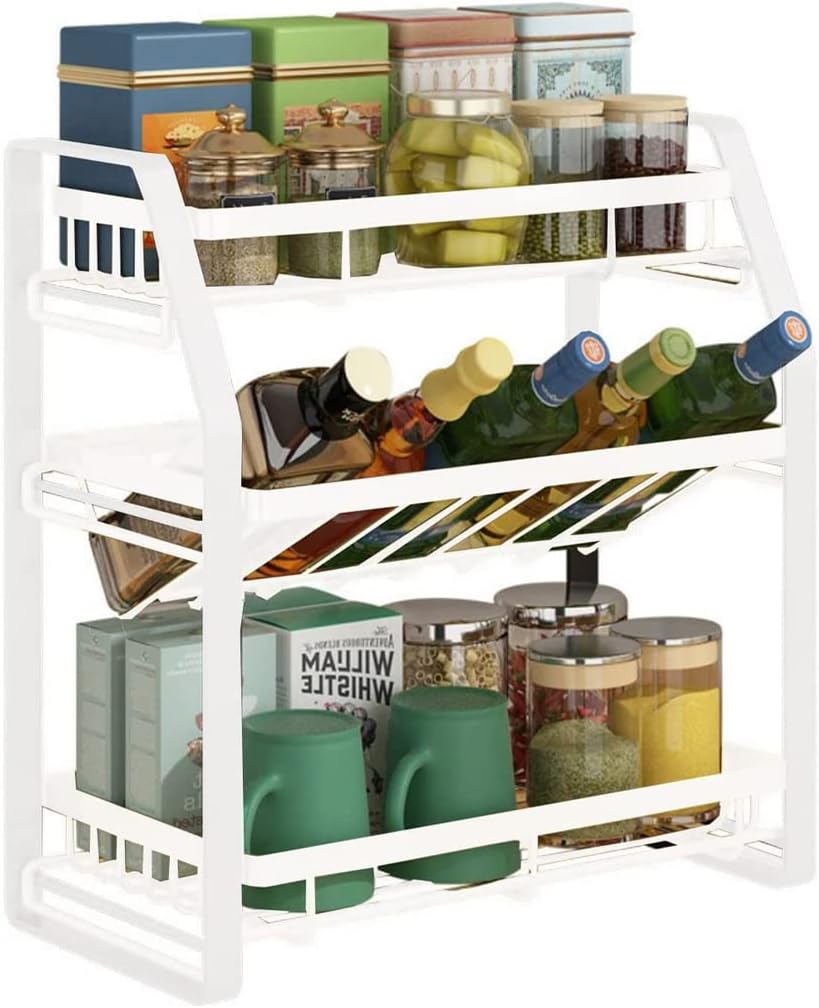 Kitchen 3-Tier Spice Rack - Detachable Organiser