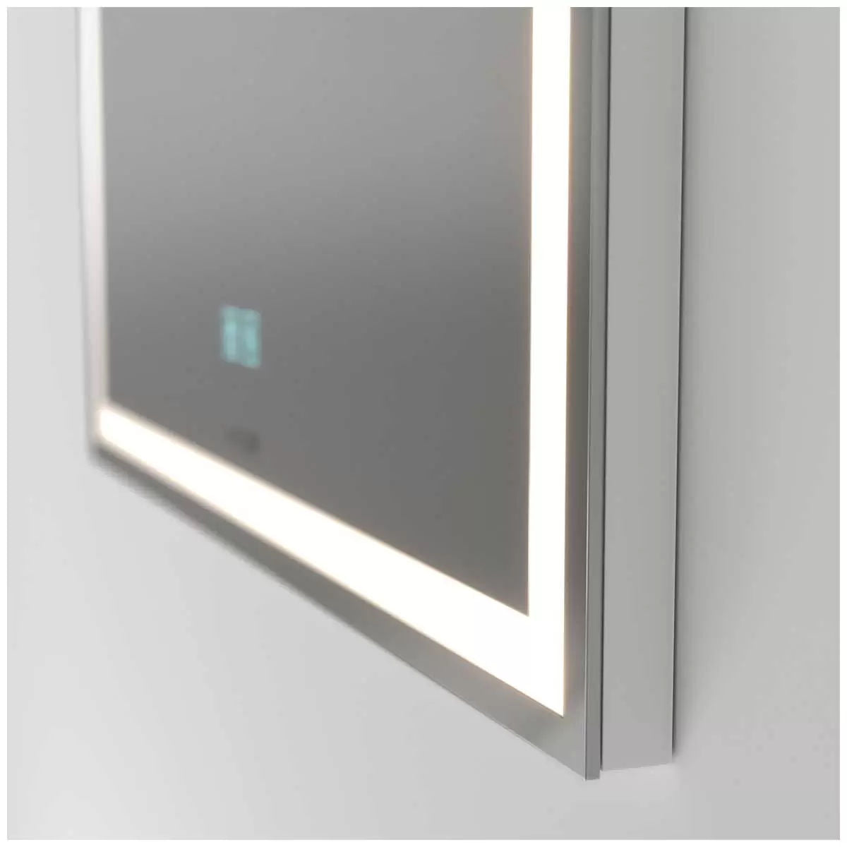 Aurea integrated led plug in wall mirror