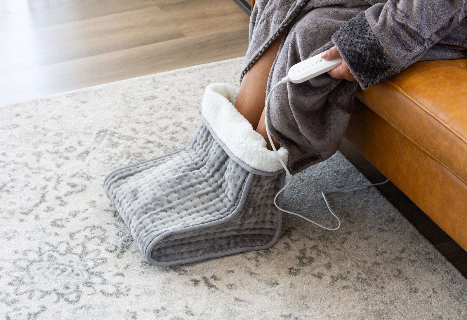 Plush flannel fleece Foot Warmer