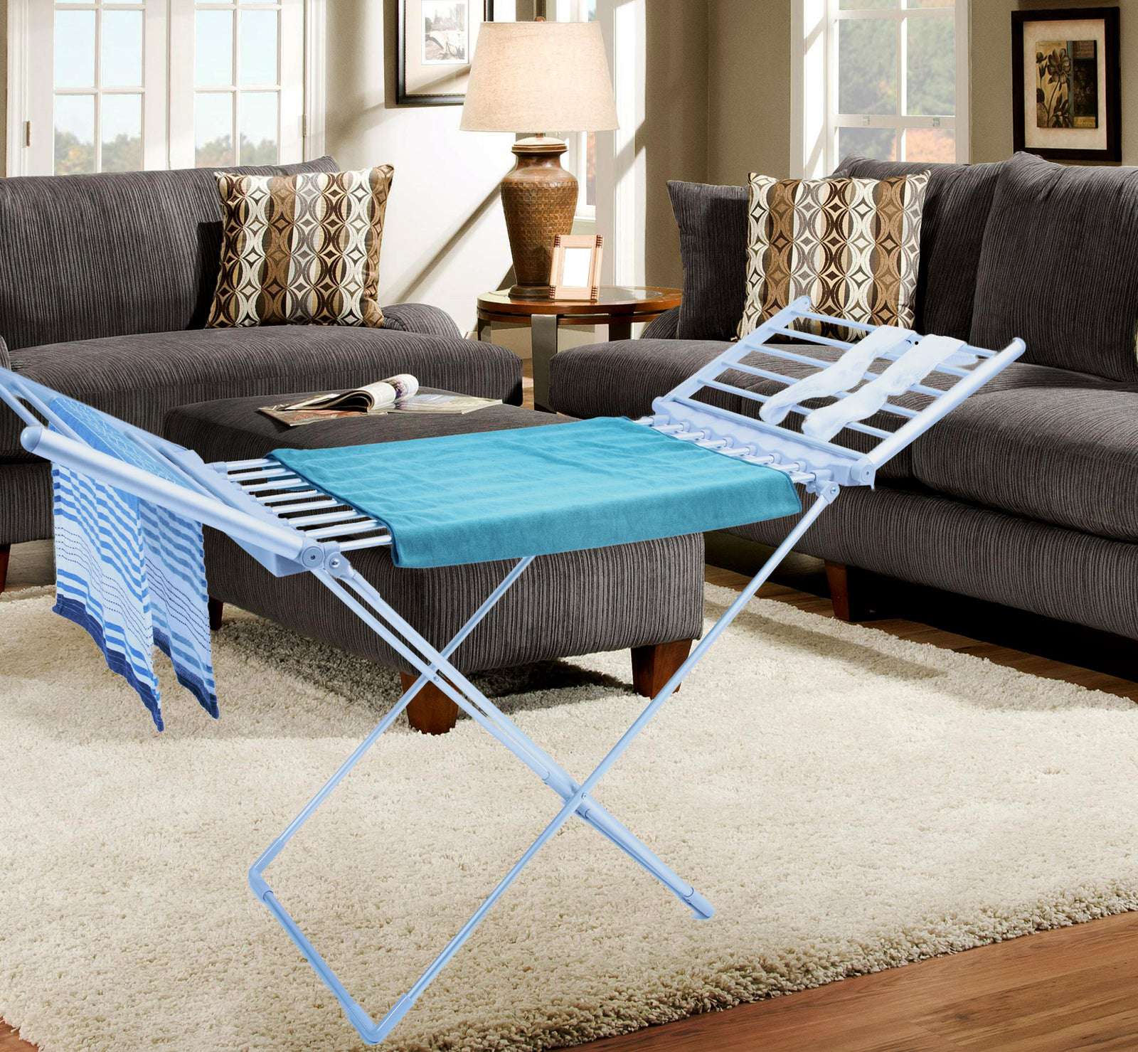 Electric Freestanding Heated Towel and Clothes Rack Dryer