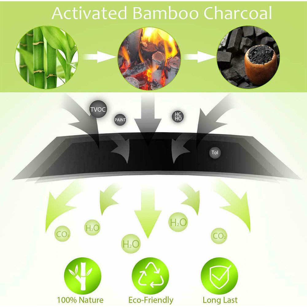 5PCS Air Purifying Bags Activated Bamboo Charcoal Freshener