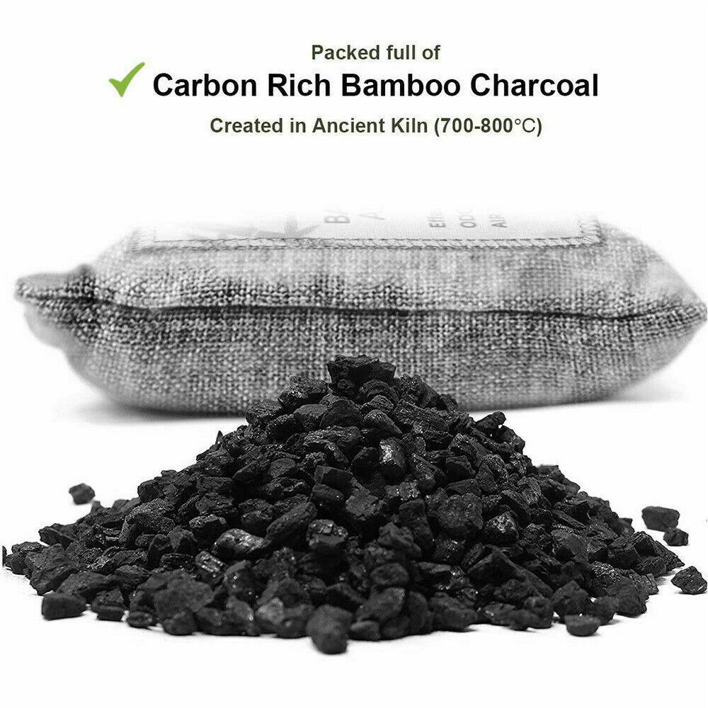 5PCS Air Purifying Bags Activated Bamboo Charcoal Freshener