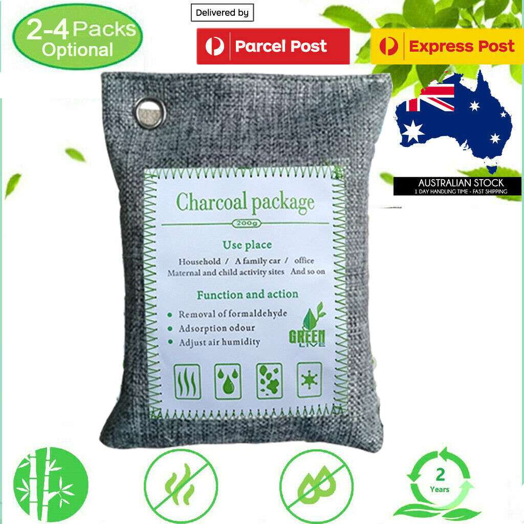 10PCS Air Purifying Bags Activated Bamboo Charcoal Freshener