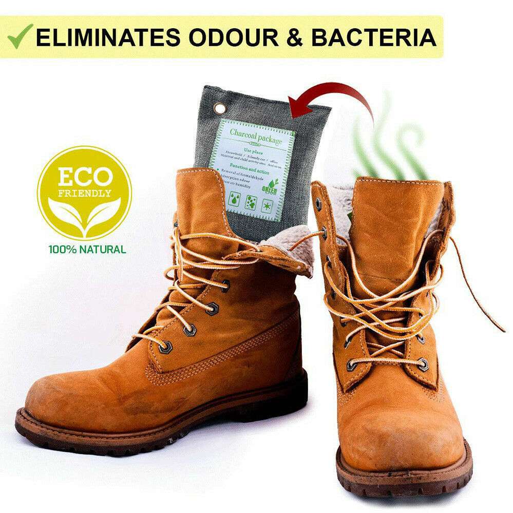 10PCS Air Purifying Bags Activated Bamboo Charcoal Freshener