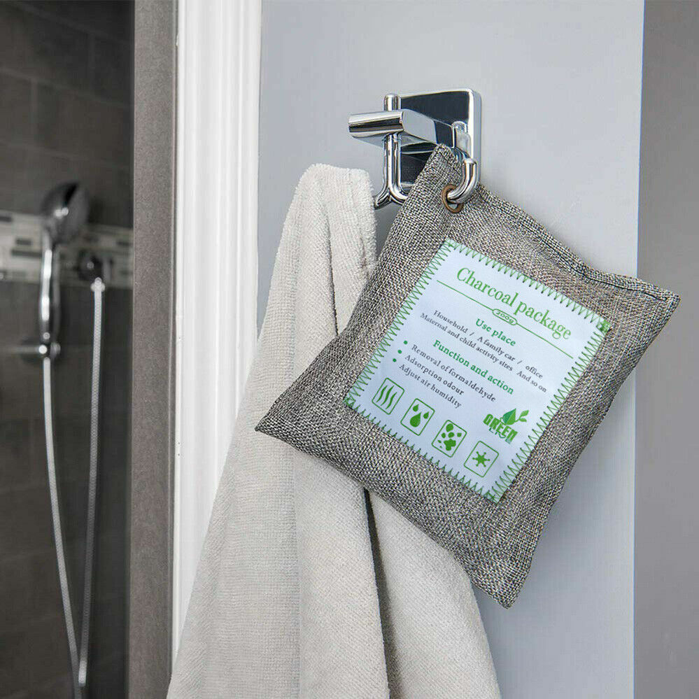 10PCS Air Purifying Bags Activated Bamboo Charcoal Freshener