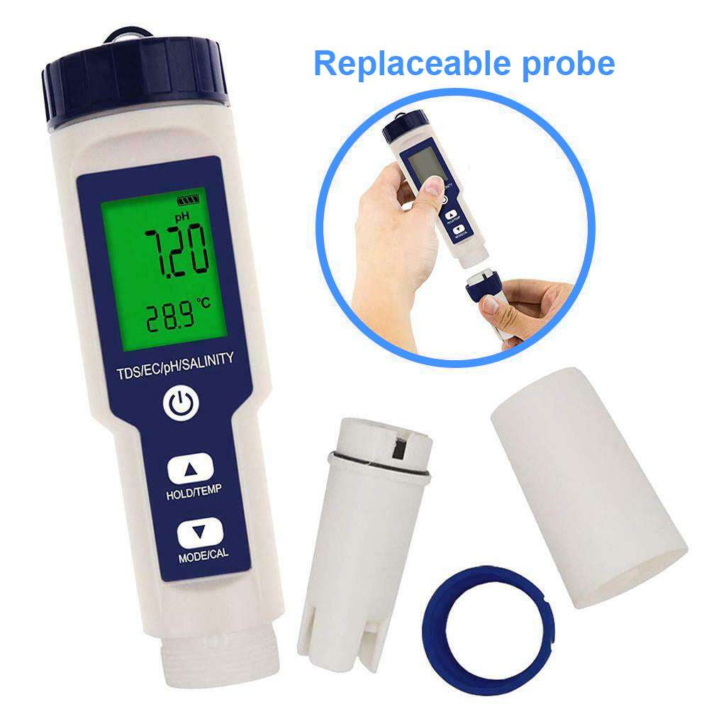 -1 Digital Water Quality Tester Waterproof pH TDS EC Temperature Meter Pool