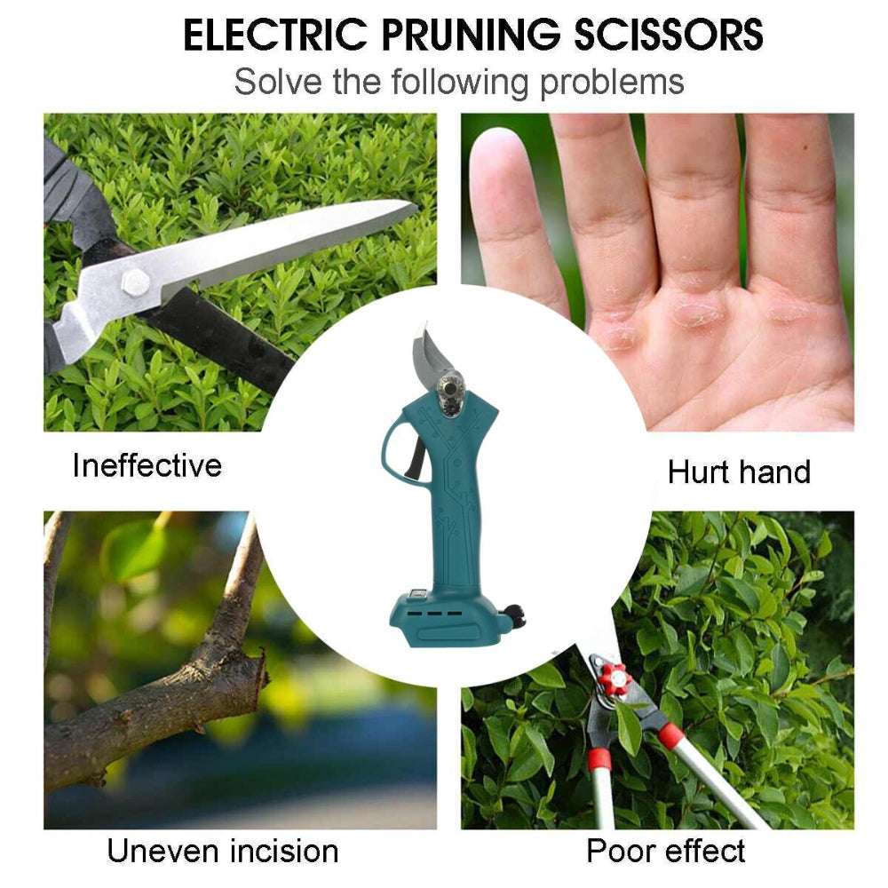 Cordless Electric Pruning Shears Secateur Rechargeable Branch Cutter