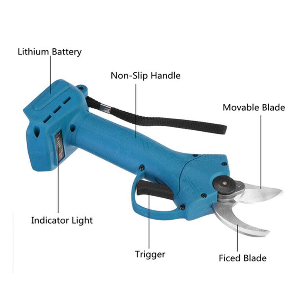 Cordless Electric Pruning Shears Secateur Rechargeable Branch Cutter