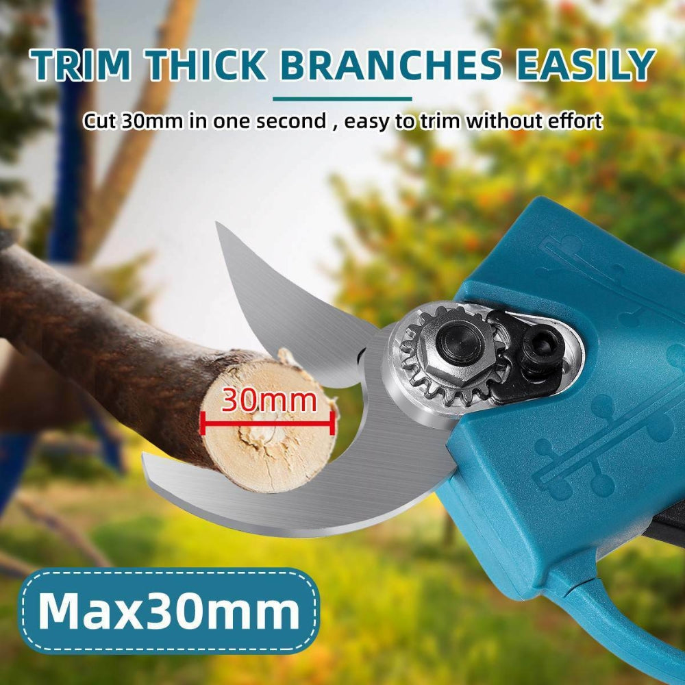 Cordless Electric Pruning Shears Secateur Rechargeable Branch Cutter