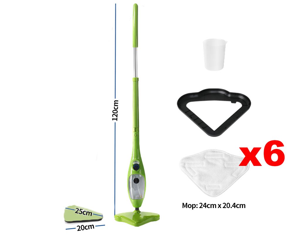 Steam Mop Handheld Carpet Cleaner High Pressure Steamer Floor Cleaning 1300W Bedworld