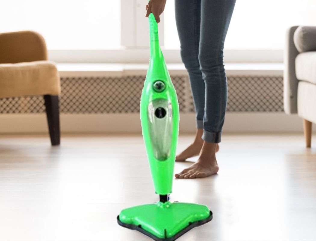 Steam Mop Handheld Carpet Cleaner High Pressure Steamer Floor Cleaning 1300W Bedworld