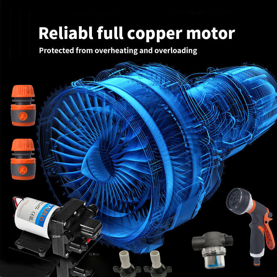 12V SEALFLO Water Pump High Pressure Self-priming rv Camping Boat 55PSI 11.3L/M