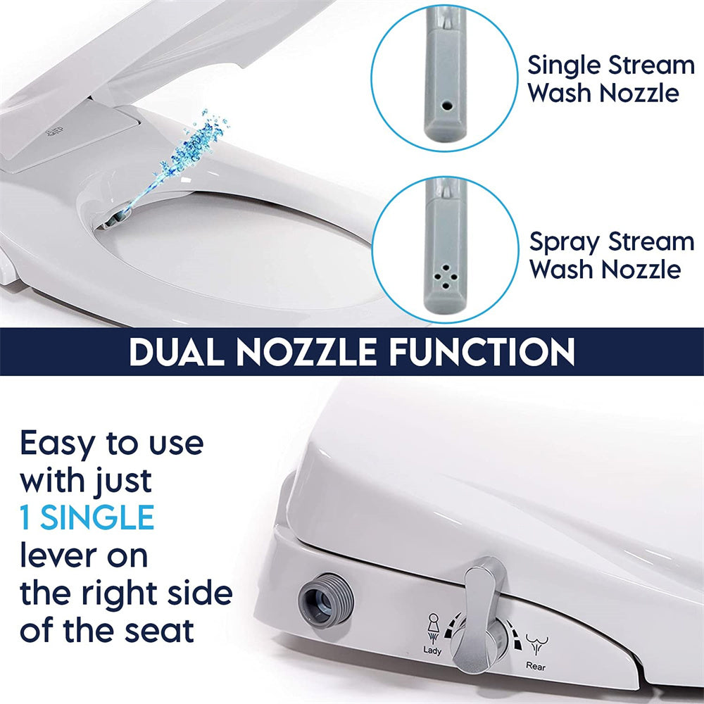 Cover Bathroom Dual Nozzle Spray Water Wash