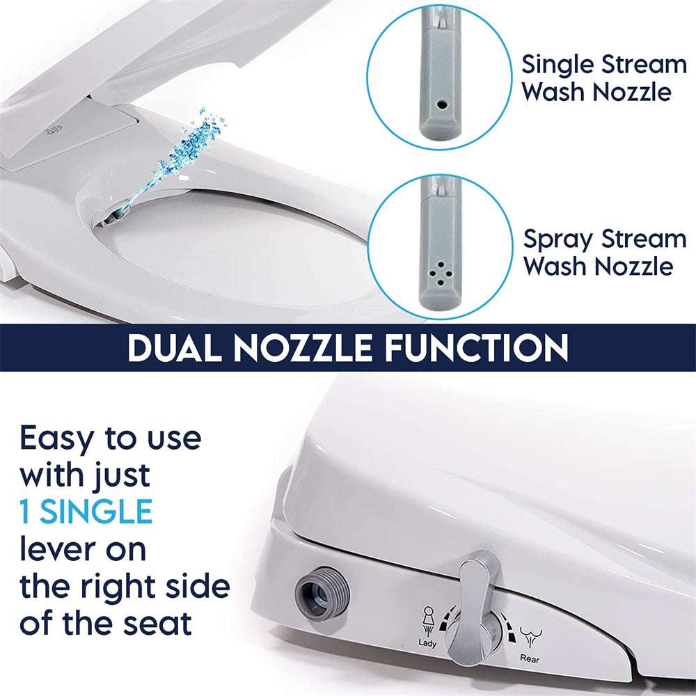 Cover Bathroom Dual Nozzle Spray Water Wash