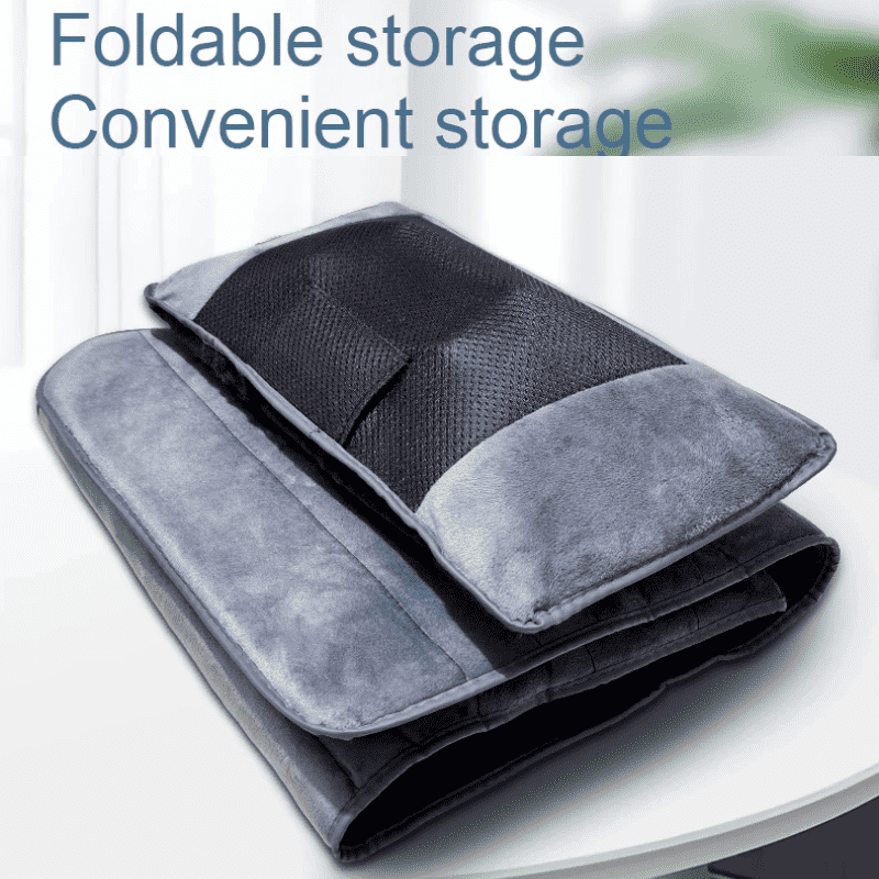 10 Vibrating Motors Massage Mat Full Body Heated Mattress Pillow Pain Relief AU