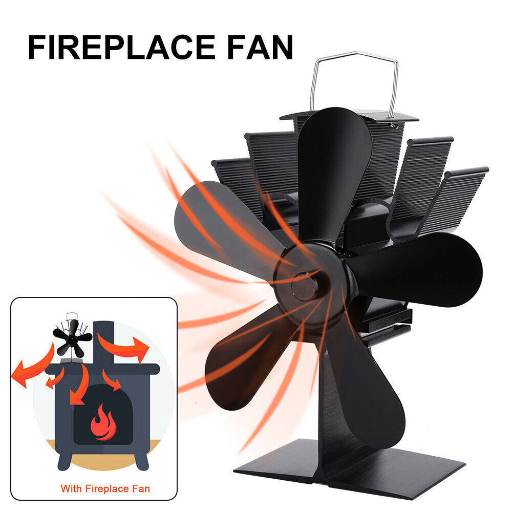 Wood Heater Fan Eco Heat Powered SelfPowered Silent for Fireplace Sto Bedworld