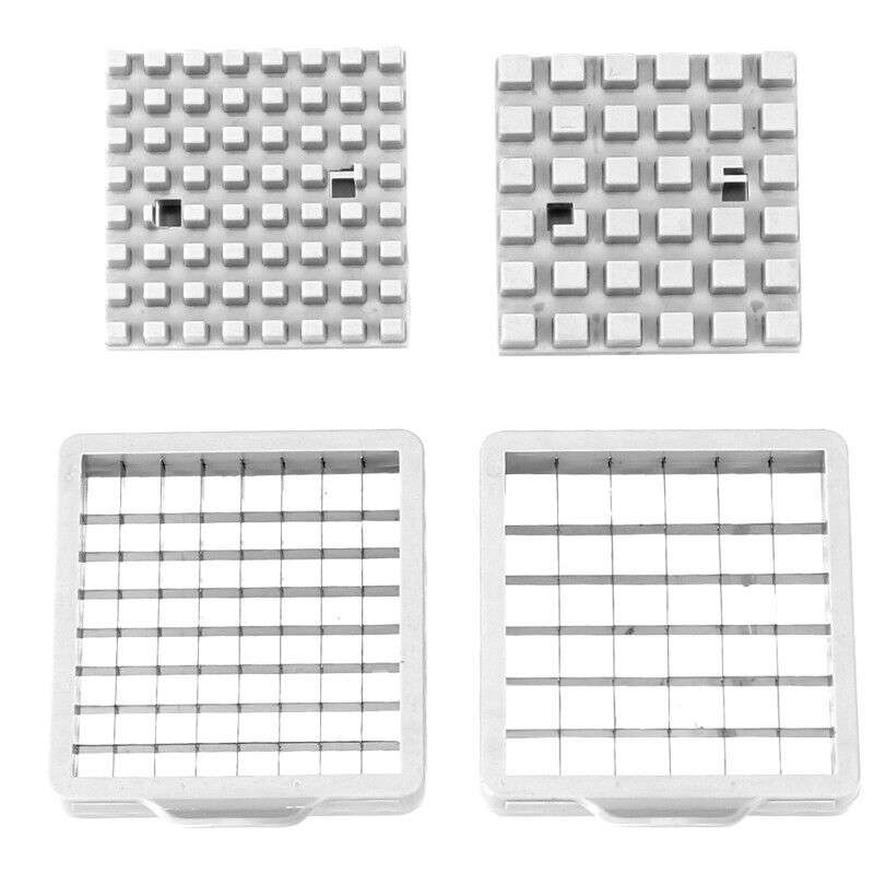 Stainless Potato Chipper French Fries Slicer Chip Cutter Maker Chopper 2 Blades