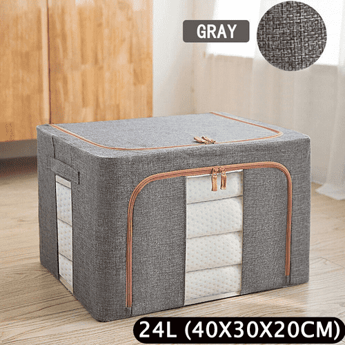Foldable Organizer Box (24L) - Steel Frame, Random