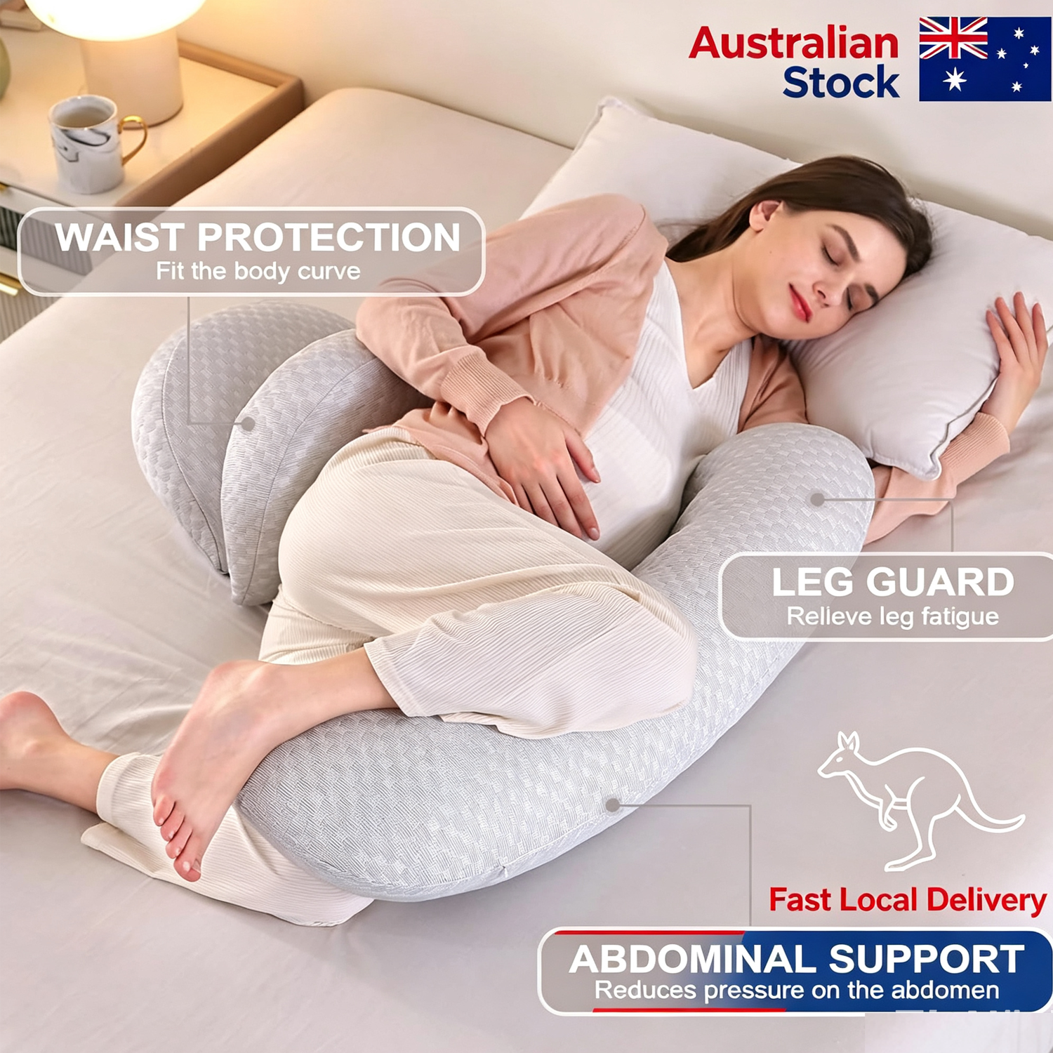 Pregnancy Pillow, Maternity Pillow Support for Sleeping Pregnancy Pillow for HIP Bedworld
