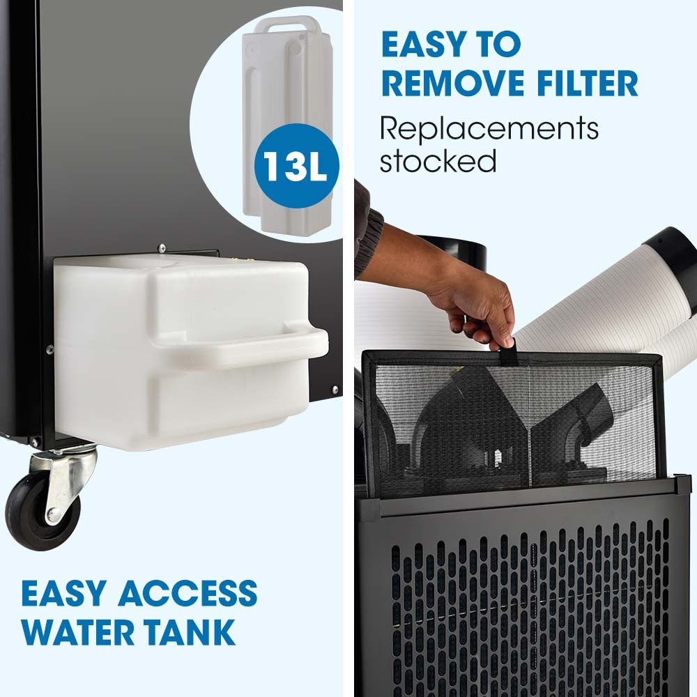 5kW Portable Industrial Spot Cooler - POLYCOOL with Triple Ducts