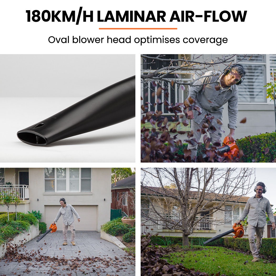 Leaf blower nozzle and black blower tube for directing airflow