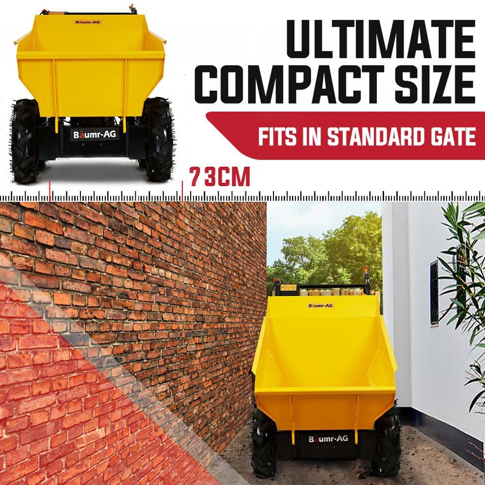 Baumr-AG Power Wheelbarrow Motorized Mini Petrol Powered Wheel Barrow