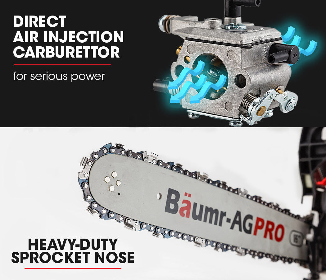 Baumr-AG 38CC Petrol Commercial Chainsaw 16 Bar