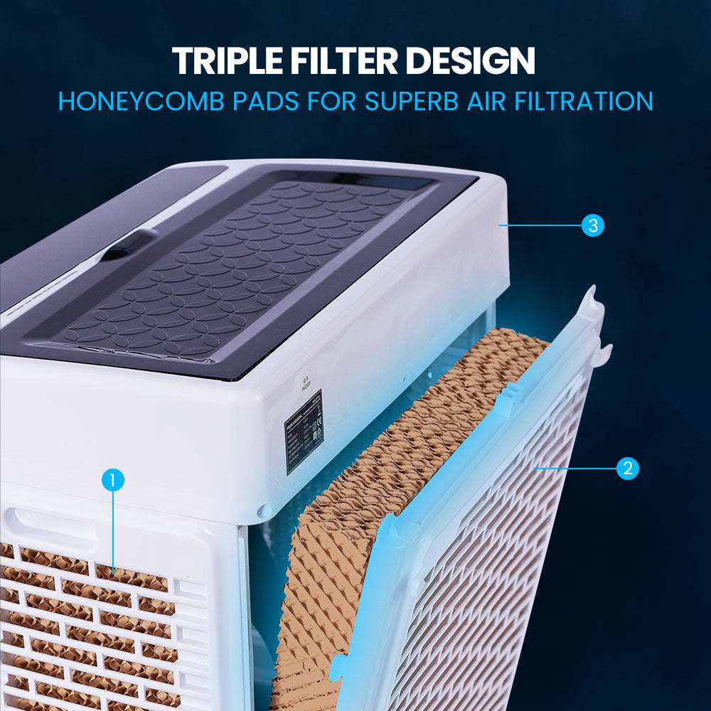 POLYCOOL 35L 220W Portable Evaporative Air Cooler 24 Hour Timer 4