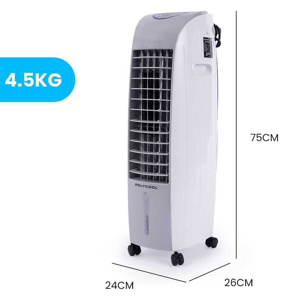 POLYCOOL 6L Portable Evaporative Air Cooler 24 Hour Timer 4