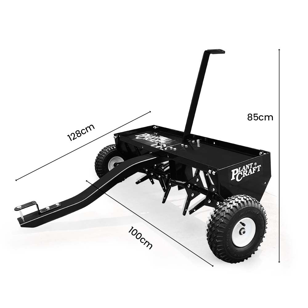 Plug Lawn Aerator 1m (40") Wide, Universal Hitch pull behind aerator 