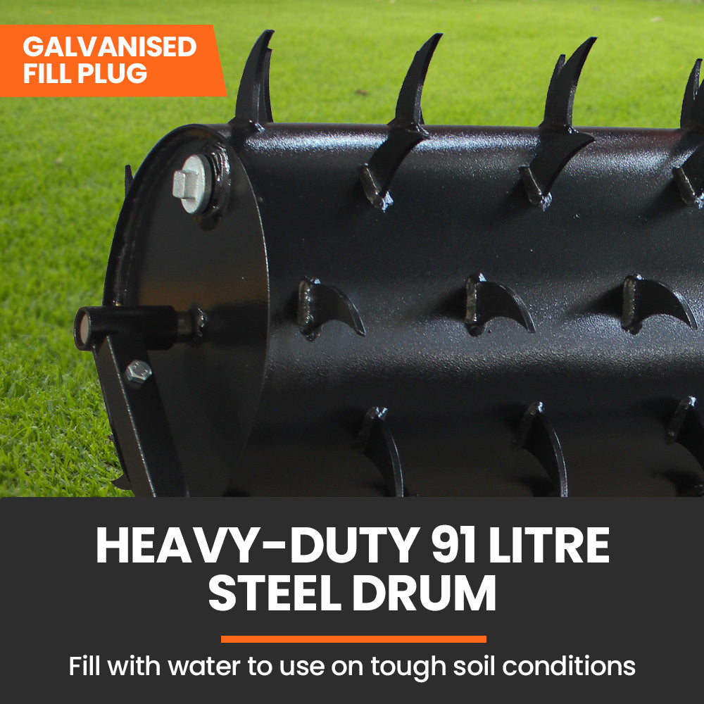 Lawn Roller Spike Aerator 36" Wide, Universal Hitch