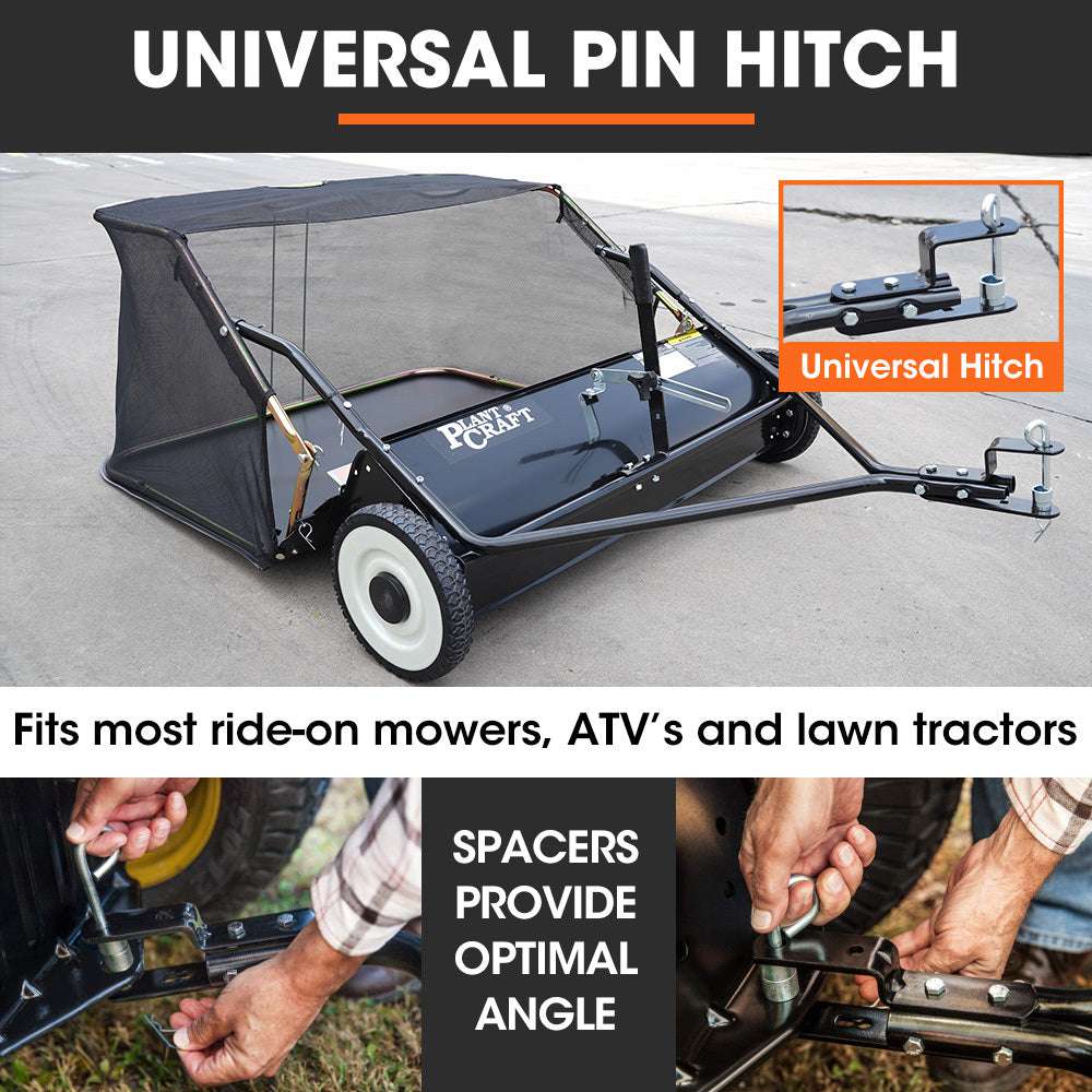 PlantCraft Lawn Sweeper 38" Wide, Tow