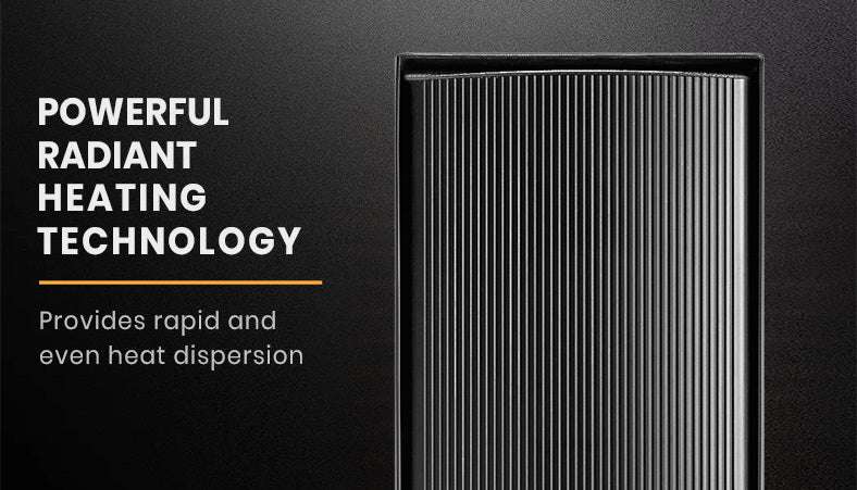 2 x BIO 2400W Outdoor Strip Heater, Radiant Electric Slimline Heat Bar Panel, 10A Plug