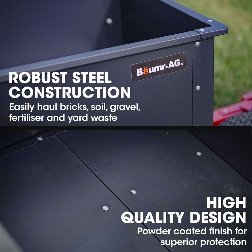 BAUMR-AG 270kg Capacity Metal Dump Cart,