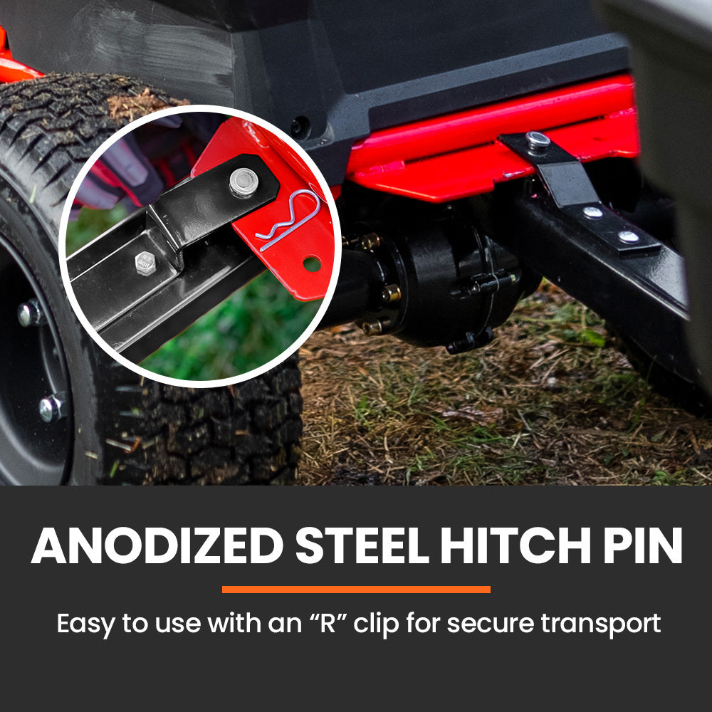 PLANTCRAFT 270kg Capacity Metal Dump Cart Garden Lawn Yard Farm Trolley, Tow