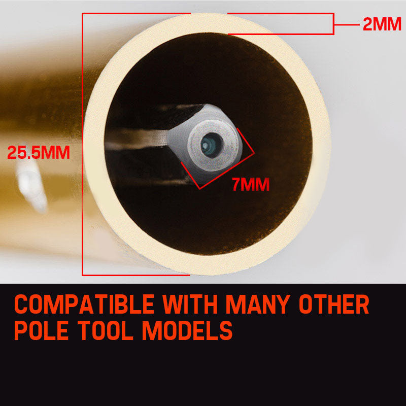 Rotary hoe pole attachment circular hub blade, 25.5 mm measured width