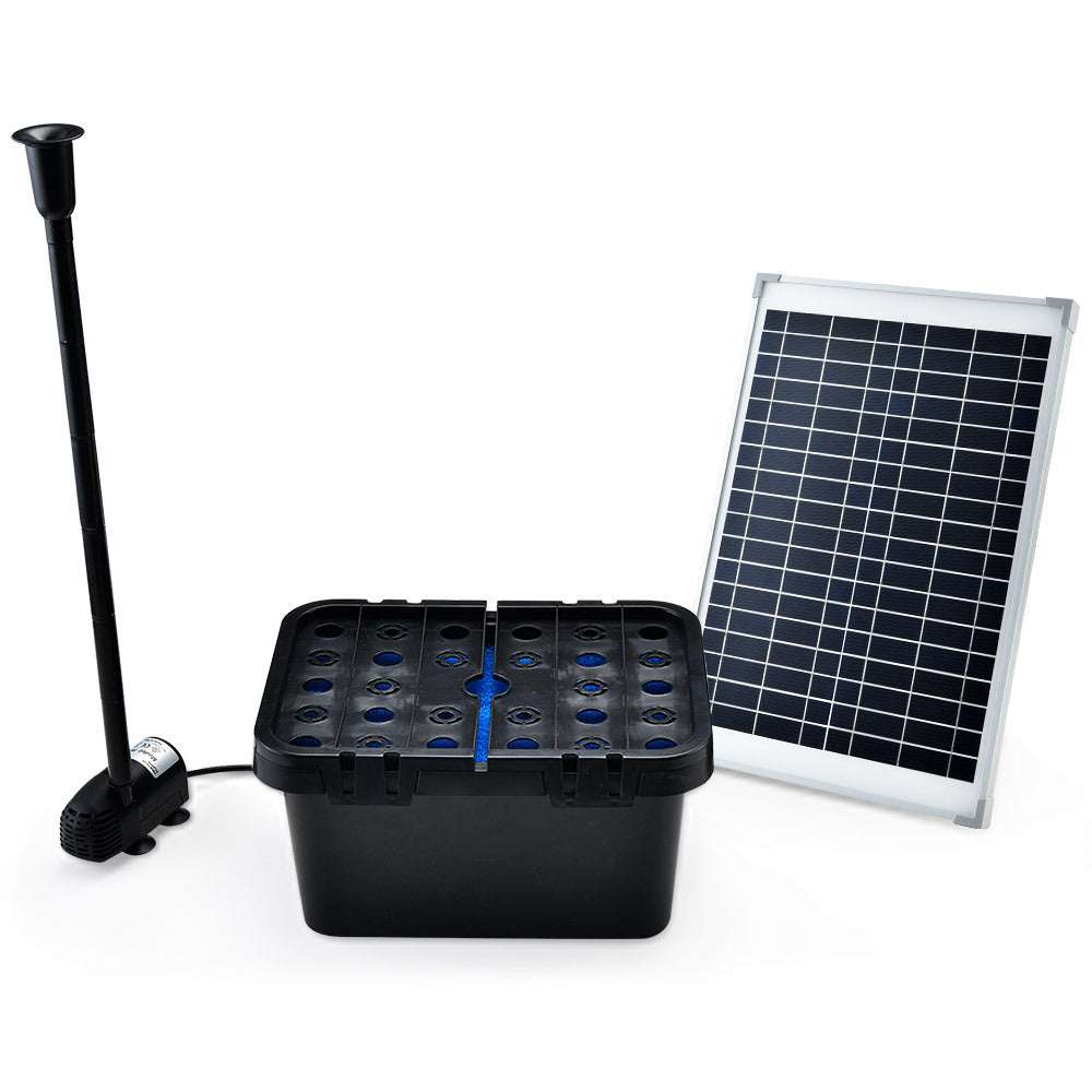 PROTEGE 10W Solar Powered Water Fountain Pump Pond Kit