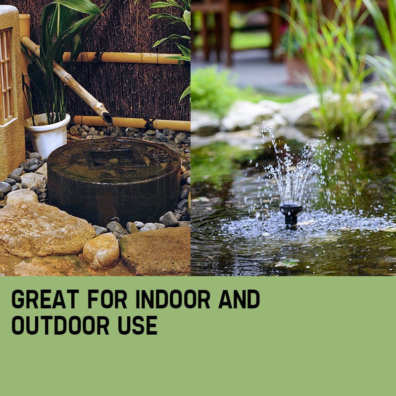 PROTEGE 5W Solar Powered Fountain Submersible Water Pump Panel Kit Garden Pond