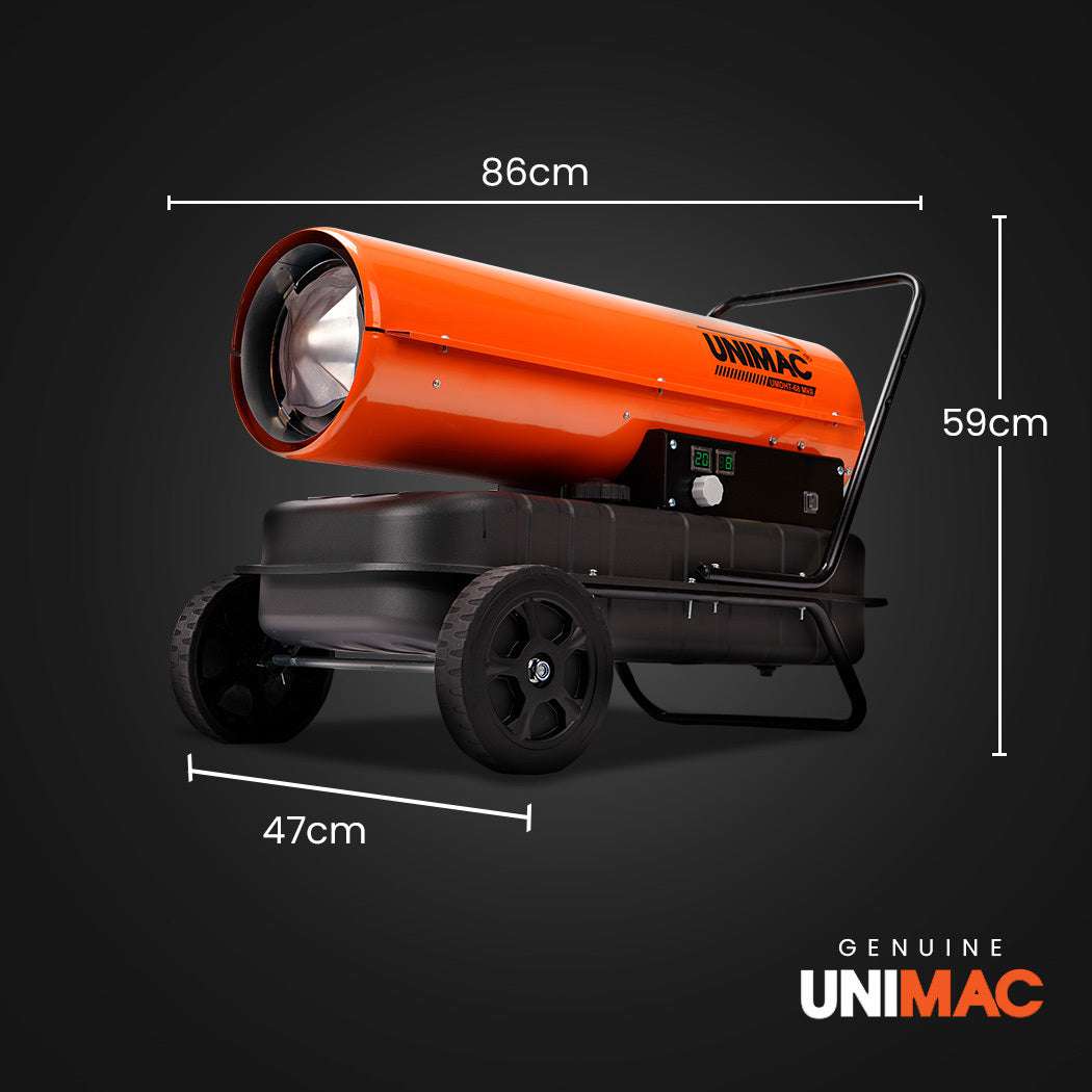 UNIMAC 30KW Portable Industrial Diesel Direct Forced Air Space Heater
