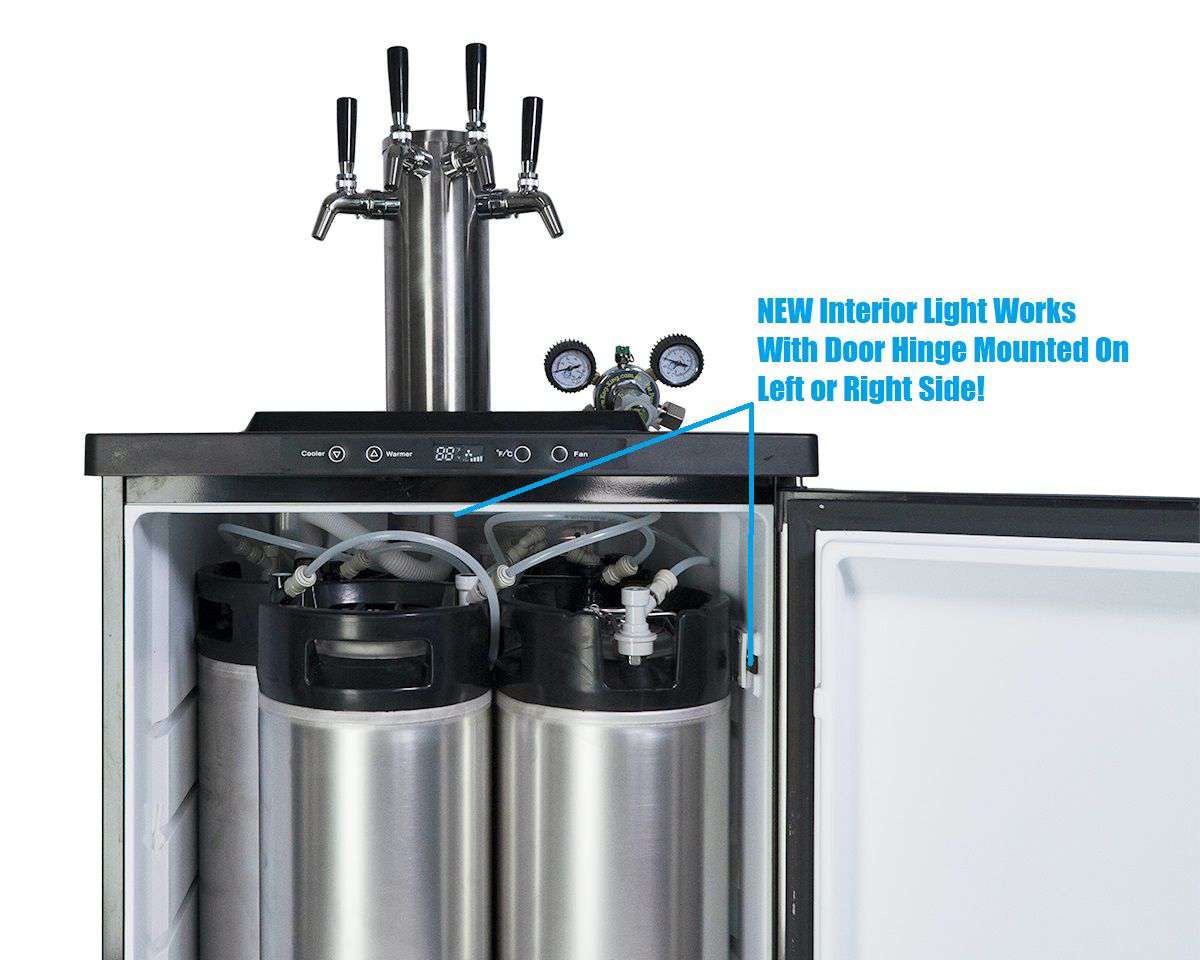 Keg King - Kegmaster Series XL Kegerator - Fastap Triple Tap