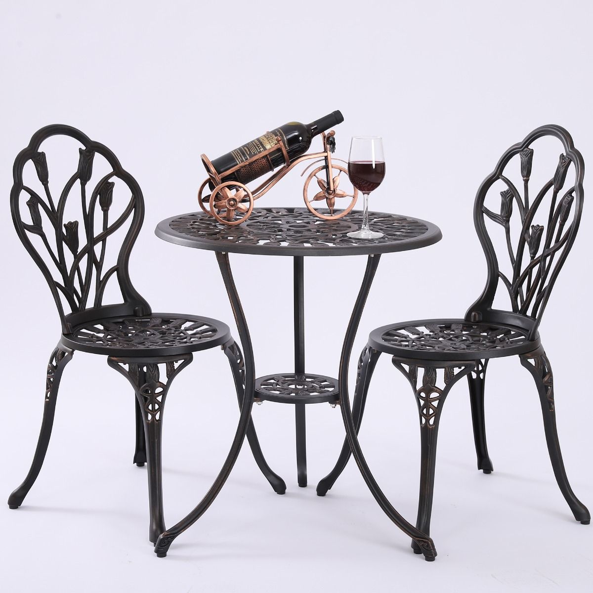 2 Seater Dominique Cast Aluminium Bistro Set