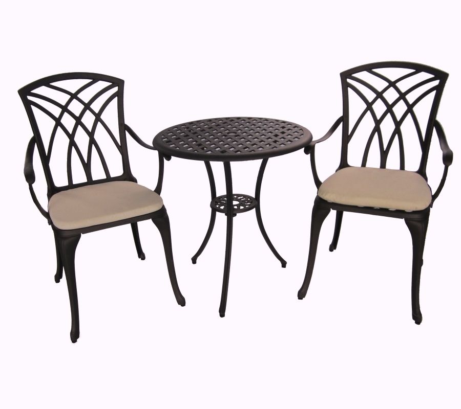 MAURITIUS CAST ALUMINIUM 3 PCS SETTING